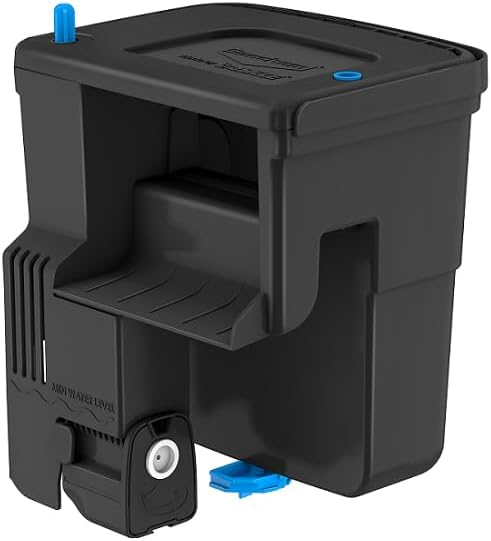 Seachem Tidal Power Filter for 35 Gallon Aquarium with Adjustable Flow and Skimmer, black