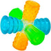 Outward Hound Triple Jack Interactive Multi-Squeak Dog Toy with Colorful Textures for Indoor and Outdoor Play