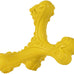 Blue Indestructible Natural Rubber Bone Toy for Large Breed Aggressive Chewers Dogs, Durable and Easy Cleaning