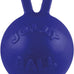Jolly Pets Tug-n-Toss heavy duty dog toy ball with handle, 8 inches, large size, blueberry color