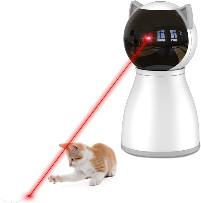 yve life 4th gen laser cat toy for indoor adult cats/kittens with random trajectory and rechargeable battery