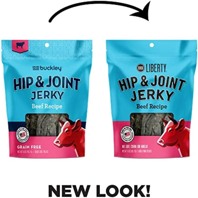 Bixbi liberty functional healthy hip and joint dog jerky treats, usa made beef recipe, 5 ounces