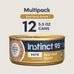 Instinct grain-free, high-protein, real duck wet cat food, 5.5 oz cans, pack of 12, USA made