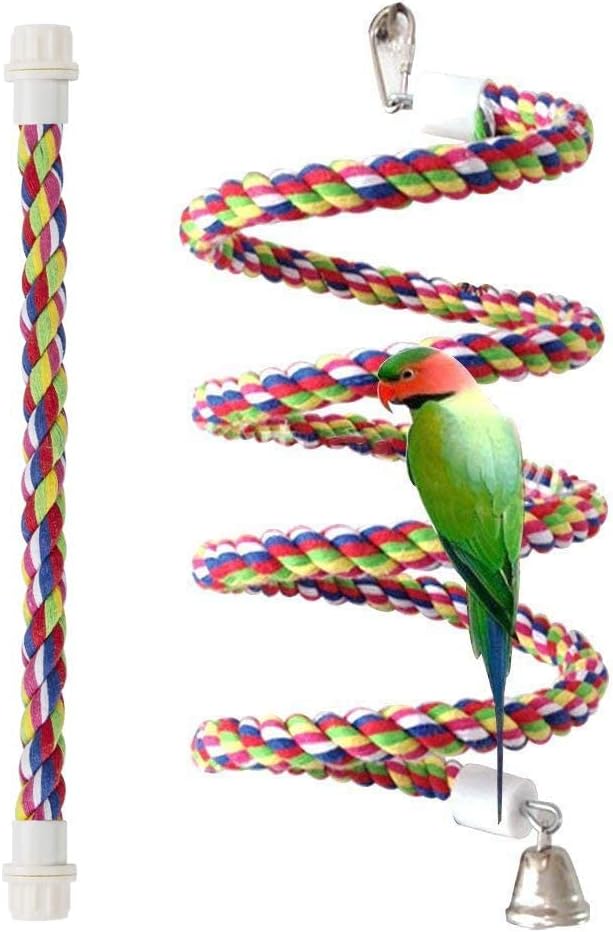 Rope Bungee Bird Toy, Senegal Parrot, Small