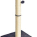 Amazon basics grey cat scratching post for indoor cats and kittens with dangling ball toy medium height