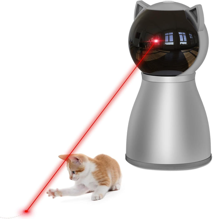 yve life 4th gen laser cat toy for indoor adult cats/kittens with random trajectory and rechargeable battery