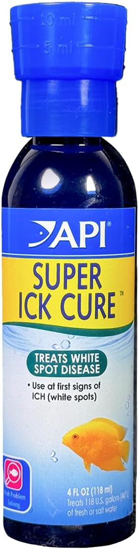 API Liquid Super Ick Cure, 4 fl oz Freshwater and Saltwater Fish Medication, Pack of 1, White