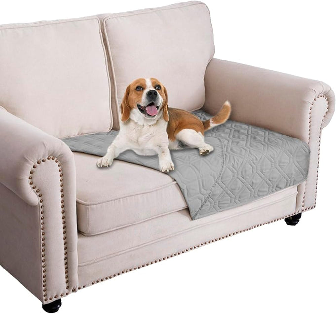 Ameritex waterproof reversible dog bed cover for sofa and couch furniture pet blanket