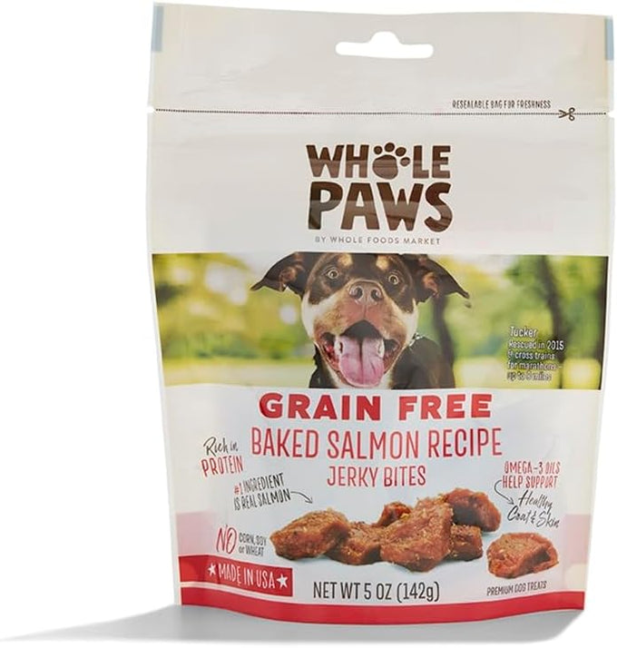 Whole Paws Grain-Free Jerky Dog Treats Roasted Duck Recipe 5 Ounce Made in USA