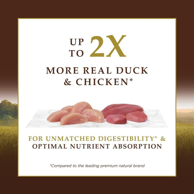 Instinct ultimate natural grain free dry cat food with cage free duck 4 lb bag for feline nutrition