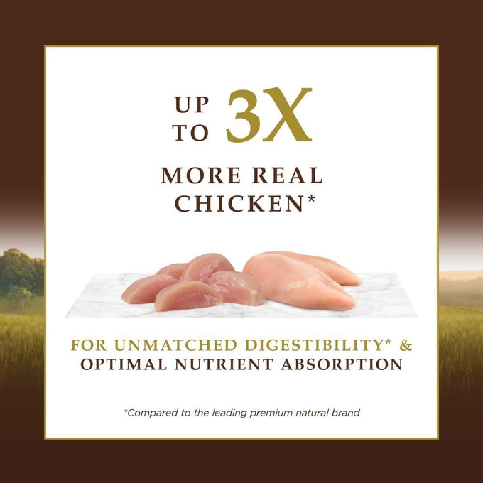 Instinct ultimate grain free dry cat food, natural recipe with cage free chicken and 95% protein