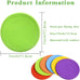 Bvrbaory 6 pack soft flying discs for small to medium dogs, safe on teeth, 6 colors, 7 inch diameter