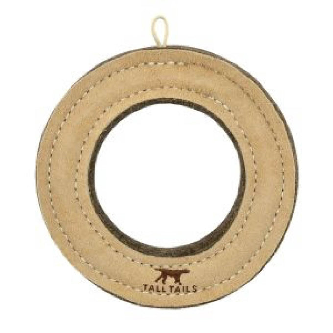 Tall Tails 7" Natural Leather Fetch Toy for Medium and Large Dogs