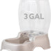 Petmate Pet Cafe Cat and Dog Water Dispenser, USA Made, 3 GAL, Pearl Tan Pet Bowl with Automatic Refill