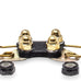 educator cpad-011 winged brass contact pads for dog training collar receivers, fits rx-090 rx-120 rx-1000, for long & thick coat dogs