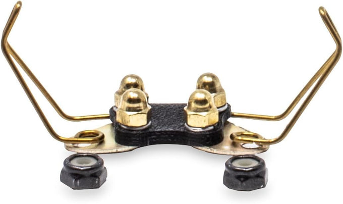 educator cpad-011 winged brass contact pads for dog training collar receivers, fits rx-090 rx-120 rx-1000, for long & thick coat dogs