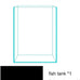 Vimvins 3 gallon ultra white glass fish tank for small aquariums with betta, snails, shrimp and aquatic plants