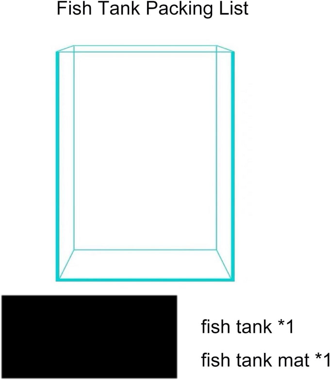 Vimvins 3 gallon ultra white glass fish tank for small aquariums with betta, snails, shrimp and aquatic plants