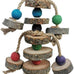 Bird Toys for Conures Parakeet birds cage accessories bird shredding foraging toys with natural rattan and apple wood