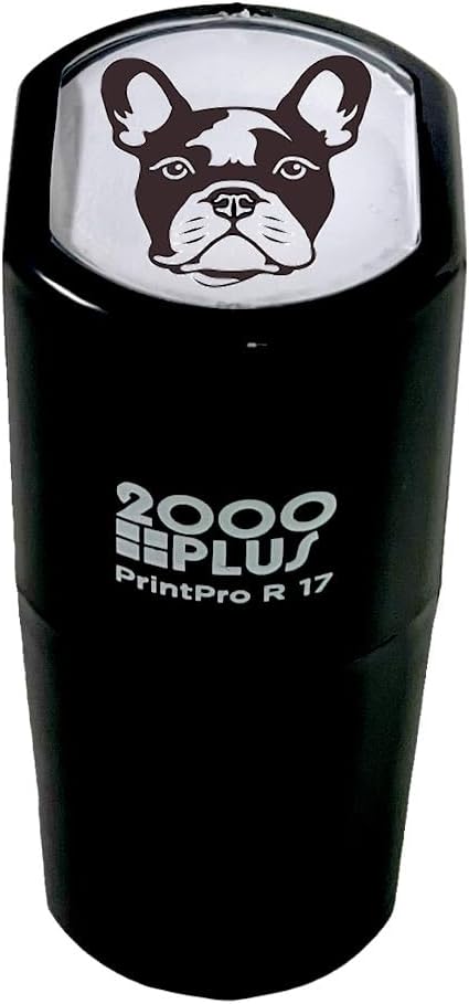 2000 Plus Labrador Retriever Self Inking Stamp - 9/16" Small Black Dog Imprint - Black Lab Puppy Reward Stamp