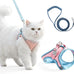 Pink Cat Harness and Leash for Small to Medium Adult Cats with Reflective Strip, Escape Proof and Soft Breathable Vest