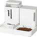 zomisia automatic cat feeder and water dispenser set with 180 degree rotatable for small dogs and cats black 0.8 gallon x 2