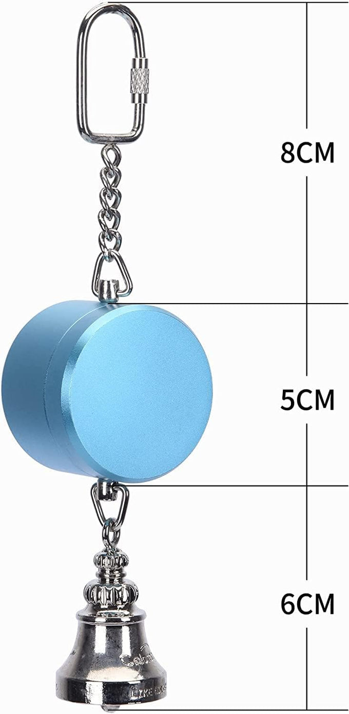 Colorday bird talking coach & interactive voice bell for parakeet parrots, easy voice recording & durable metal construction
