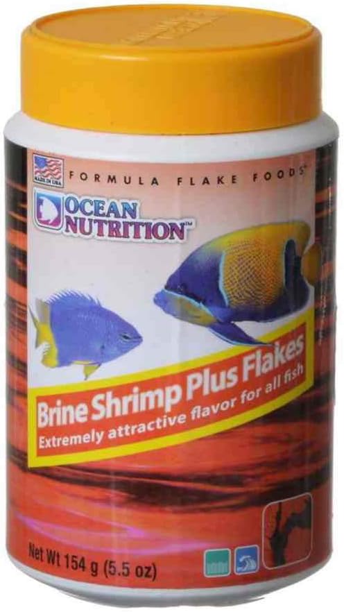 ocean nutrition formula one flakes fish food - all natural saltwater tropical fish flakes made in usa 1.2 oz