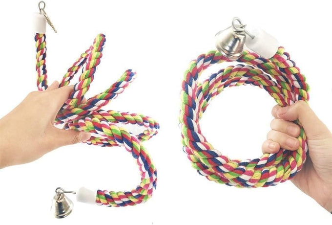 Rope Bungee Bird Toy, Senegal Parrot, Small