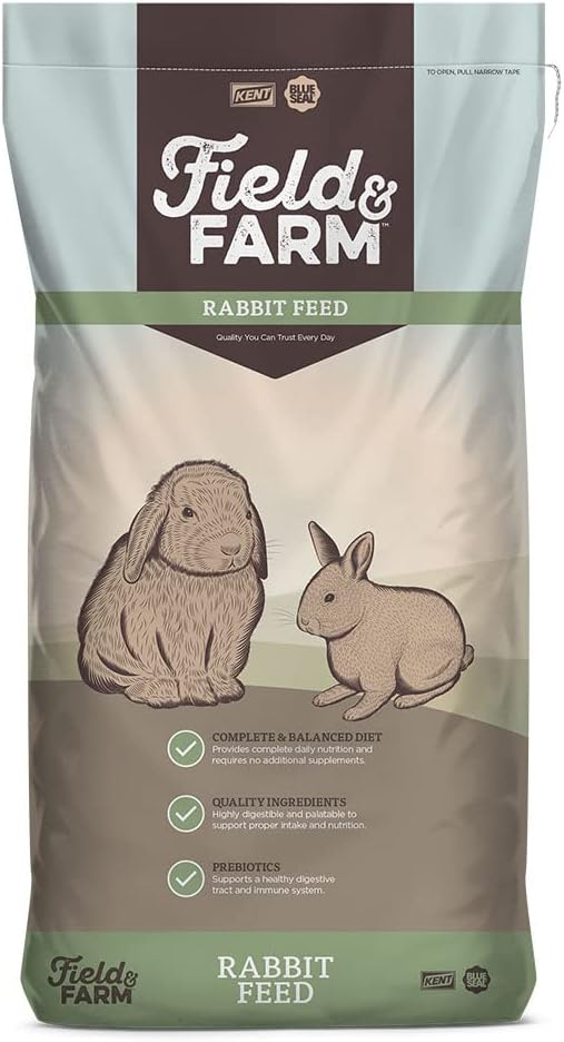 Blue Seal Field & Farm 16 Complete Rabbit Feed, 25 Pound Bag, Premium Pellets for All Rabbit Types, Quality Ingredients