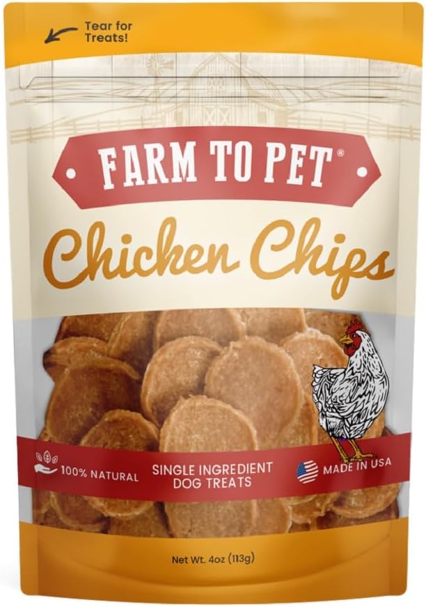Farm To Pet Single Ingredient Chicken Dog Training Treats 4 oz Lean All Natural Healthy Made in USA