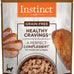 Instinct grain free wet cat food topper with real duck for fussy cats, 3 oz pouches, pack of 24