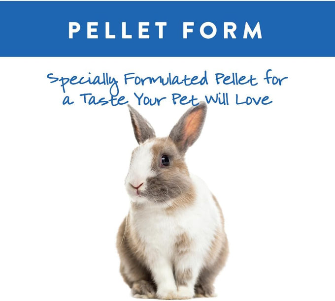 Small World Rabbit Complete Feed Pellets, Fortified with Essential Vitamins & Minerals, 10 lb Resealable Bag