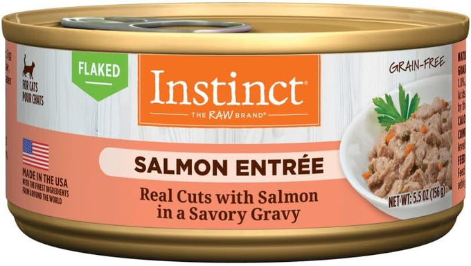 Instinct Flaked Entrée Wet Canned Cat Food - Duck, High Protein, Grain-Free, Raw Inspired, USA Made
