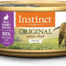 Instinct original grain free natural wet canned rabbit recipe cat food, 5.5 oz cans, case of 12