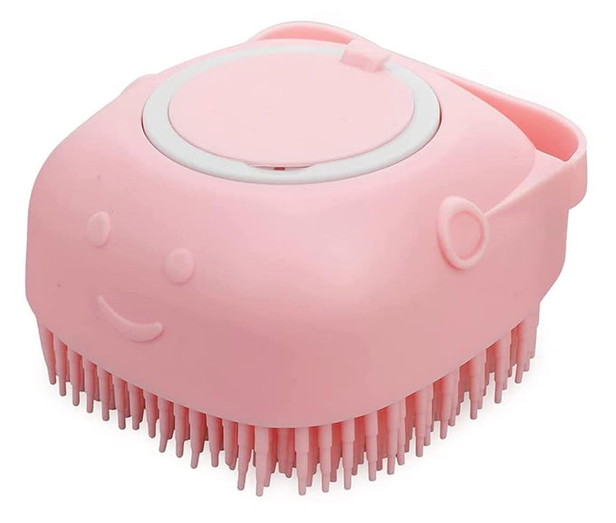 Blue Soft Pet Massage Bath Brush for Puppy Dog Cat Grooming Cleaning Gentle