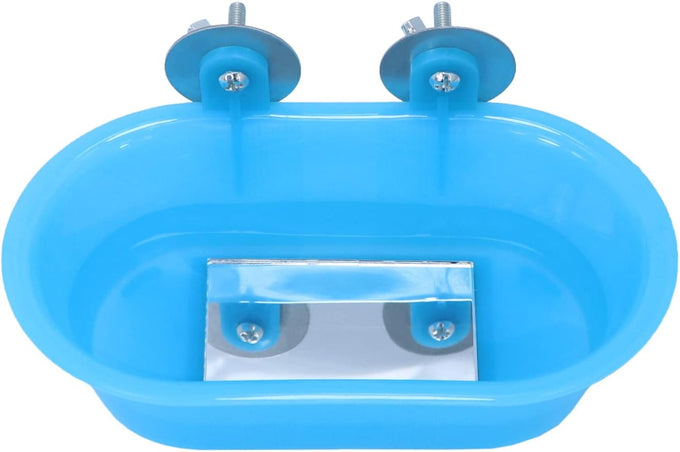 Wontee Bird Bath Mirror Toy for Small Breeds Parrot Canary Budgies Parakeets