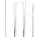 ohtomber aquascape 4pcs terrarium supplies with long tweezers, feeding tongs, aquarium scissors, and algae scraper