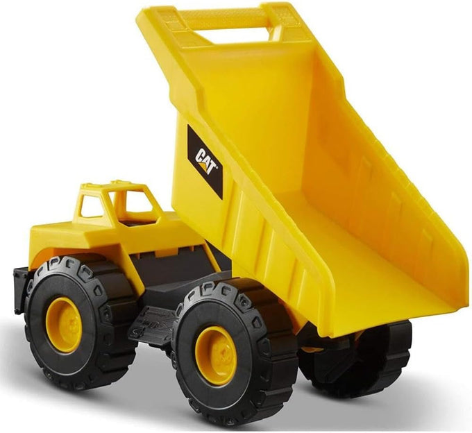 cat construction toys 10" dump truck heavy-duty plastic working tilting bed toddler & kids