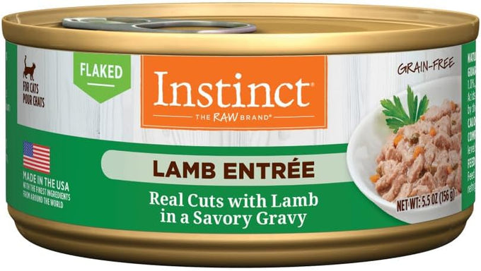 Instinct Flaked Entrée Wet Canned Cat Food - Duck, High Protein, Grain-Free, Raw Inspired, USA Made