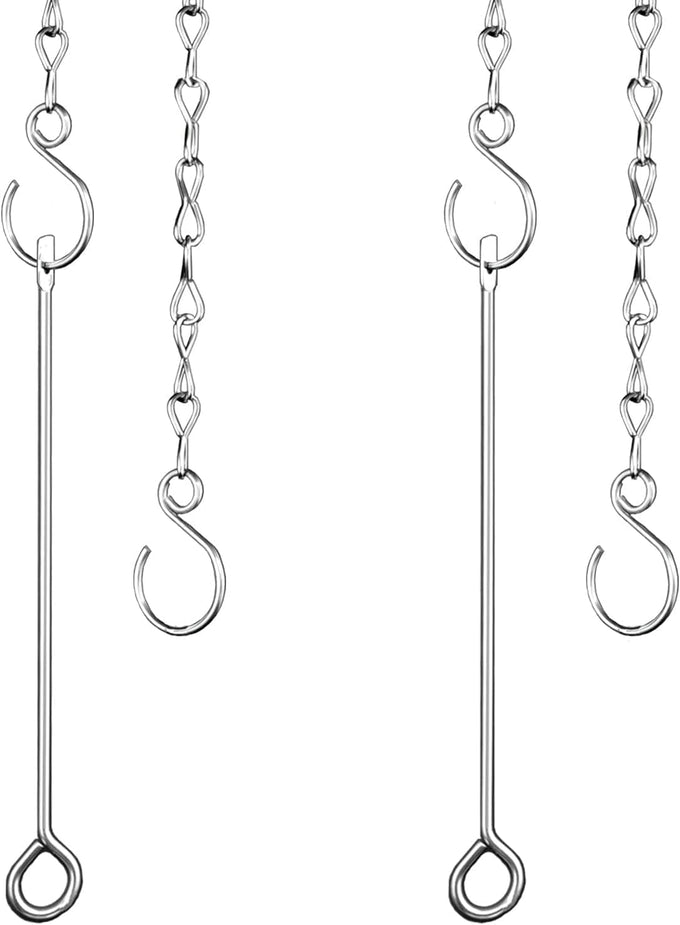 304 Stainless Steel Chicken Vegetable Hanging Feeder Toy for Hens Pet Chicken Veggies Skewer Fruit Holder