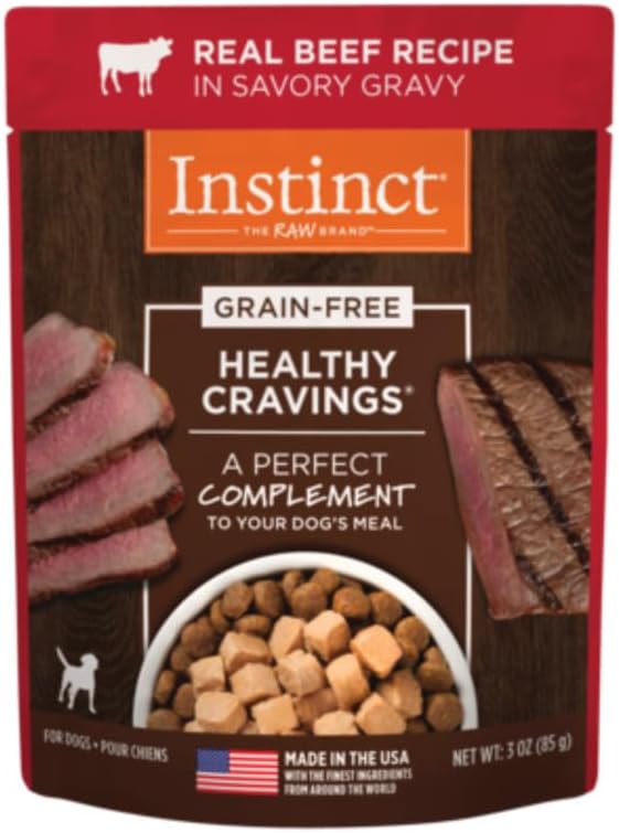 Instinct Healthy Cravings Grain-Free Wet Dog Food Topper, 12 Pouches