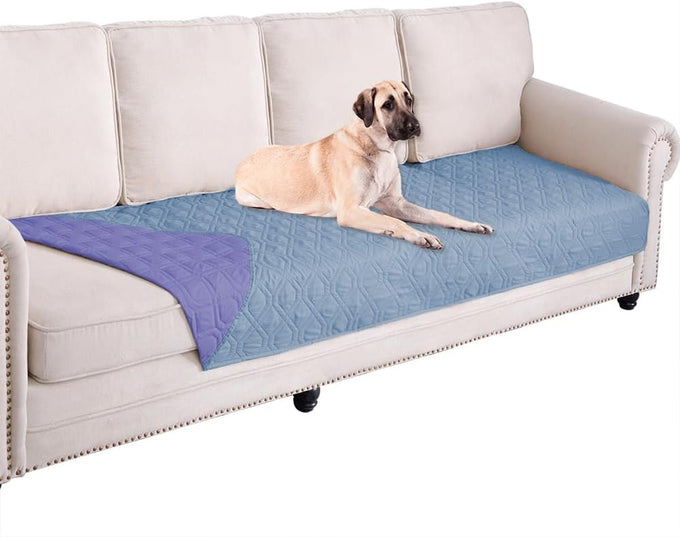 Ameritex waterproof reversible dog bed cover for sofa and couch furniture pet blanket