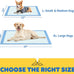 powools 100-pack x-large puppy pads for dogs potty training with leak-proof quick-dry design and 6-layer wee wee pads