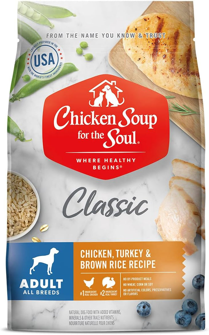 Chicken Soup For The Soul Pet Food Classic Dry Adult Dog Food 28-Pound Bag Soy Free