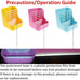 Rabbit and Small Pet Hay Feeder, Pink (Plastic), Adjustable, Removable Grass Rack, Stainless Steel Edge