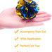 pet show 20 pcs cat crinkle toy ball 2.5inch mylar cat pounce chase toys colorful paper