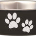 loving pets bella stainless steel dog & cat bowls - spill proof medium 20-35 lbs blueberry