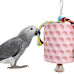 African Grey, Amazon Parrot, and Cockatiel beak grinder toy with bells for cage