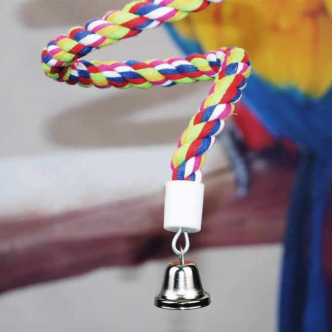 Rope Bungee Bird Toy, Senegal Parrot, Small